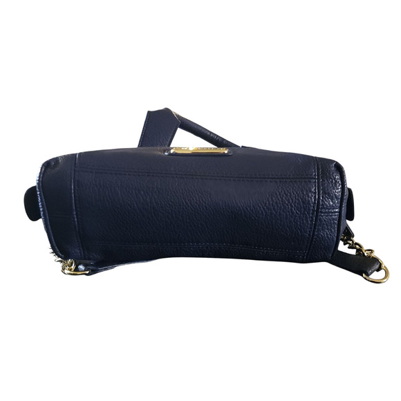 Steve Madden royal blue faux-leather Satchel shoulder bag. - Picture 5 of 8